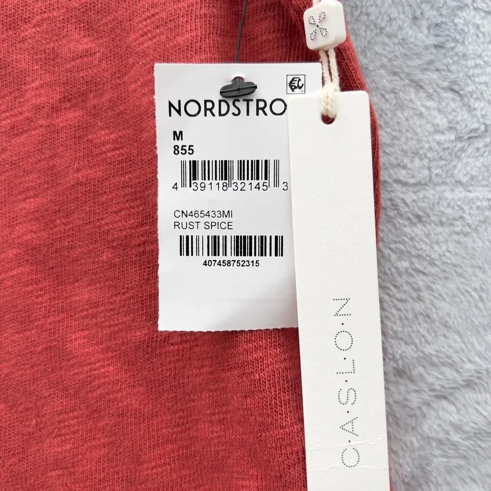 NEW CASLON Cotton Scoop Neck Short Sleeve Raglan T-shirt Dress Size Medium 0026 - Picture 5 of 12